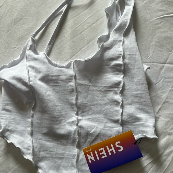 White tank top from Shein. Never worn - Picture 3 of 3